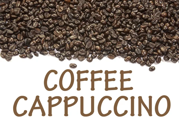Káva cappuccino znamení — Stock fotografie