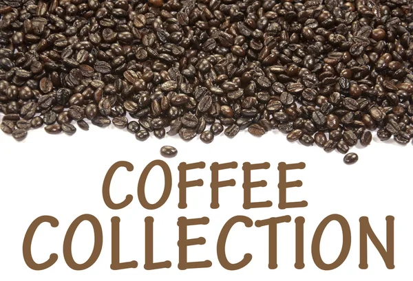 Kaffe samling tecken — Stockfoto