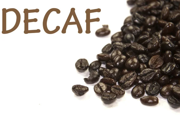 Koffie Decaf teken — Stockfoto