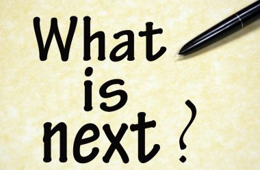 ¿Qué sigue? Título escrito con lápiz sobre papel