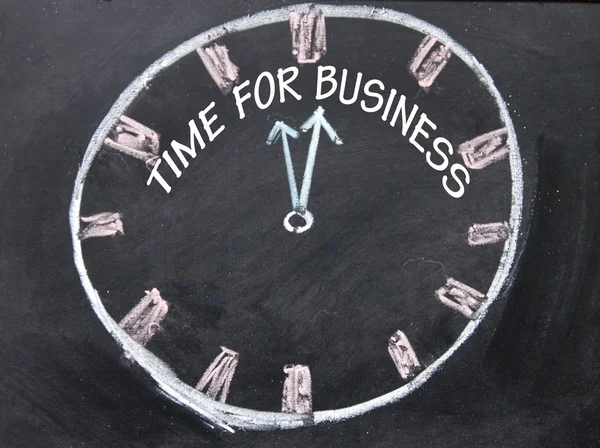 Tiempo para el reloj de negocios — Foto de Stock