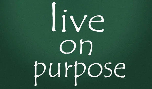 Live on purpose symbol — Stock Photo, Image