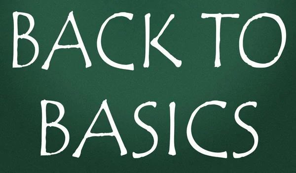 Back to basics symbol — Stock Photo, Image