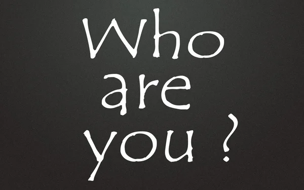 Wer bist du? — Stockfoto