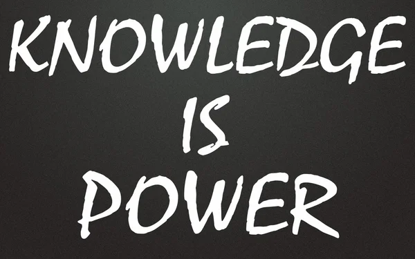Знание - это власть — стоковое фото