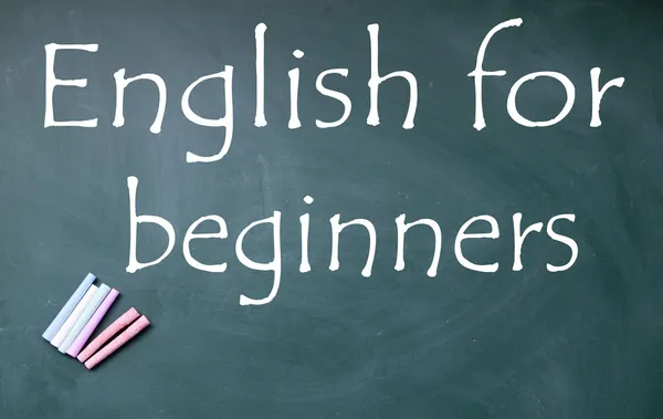 English for beginners title — Stock Photo, Image