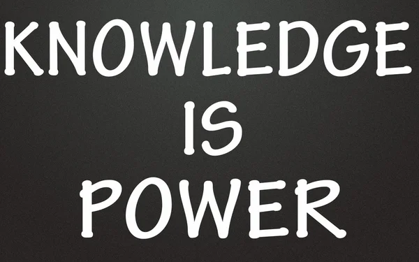 Knowledge is power title — Stock Photo, Image