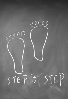 adım adım sembolü