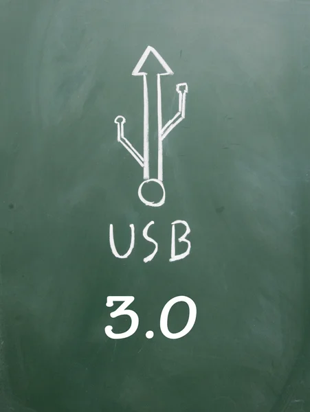 Usb 3 0-symbol – stockfoto