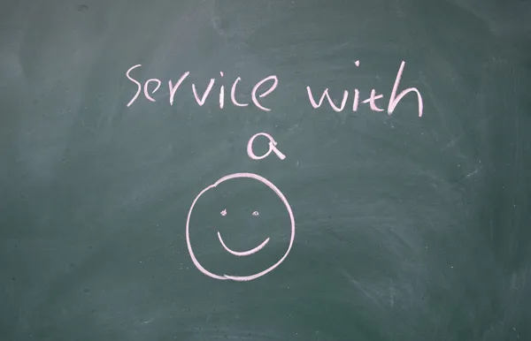 Szolgáltatás-val egy mosoly-szimbólum — Stock Fotó