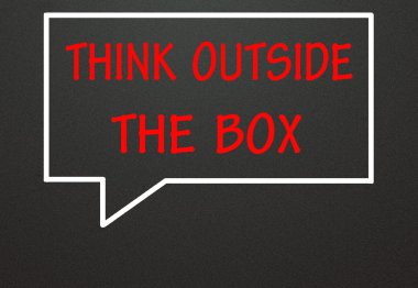 kutu ve sohbet sembolü dışında düşünmek