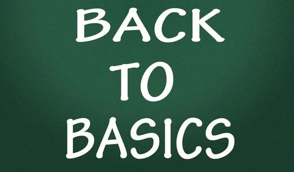 Back to basics symbol — Stock Photo, Image