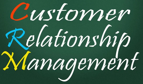 Klant relatie management symbool — Stockfoto