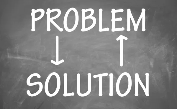 Forhold mellom problem og løsning – stockfoto