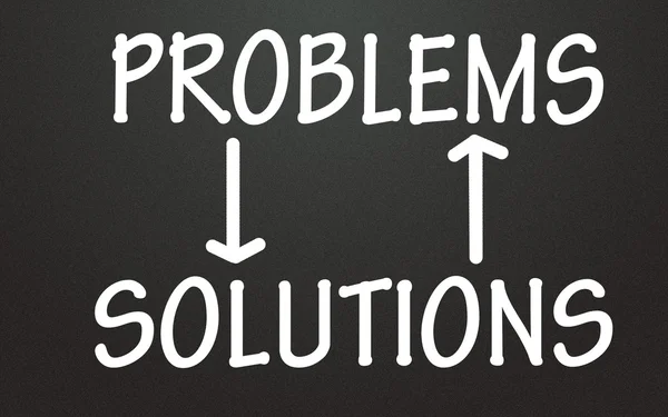 Relation of problem and solution — Stock Photo, Image