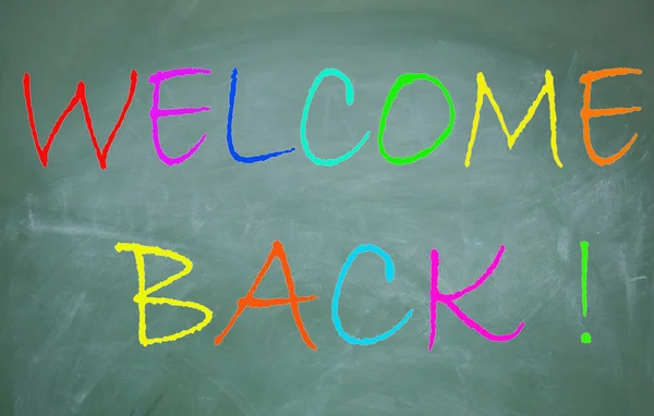 Welcome back symbol — Stock Photo, Image