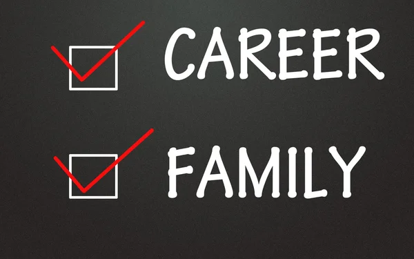 Career and family choice — Stock Photo, Image