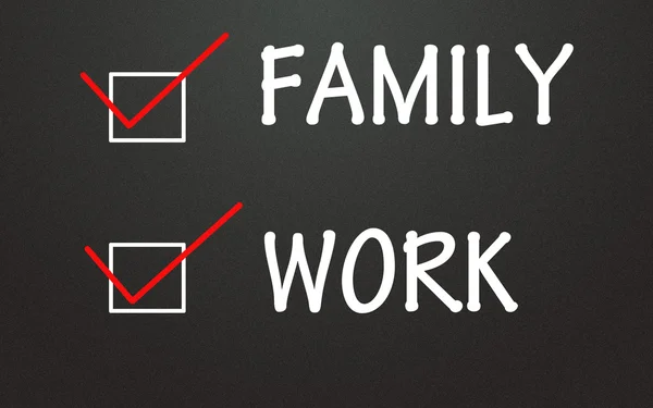 Rodzina i praca — Zdjęcie stockowe