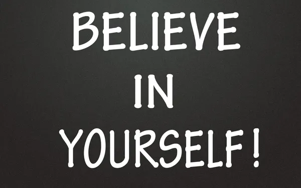 Believe in yourself symbol — Stock Photo, Image