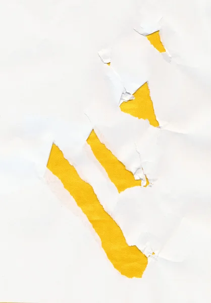Yırtık beyaz kağıt — Stok fotoğraf