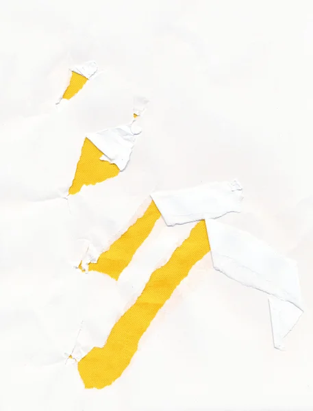 Torn white paper — Stock Photo, Image