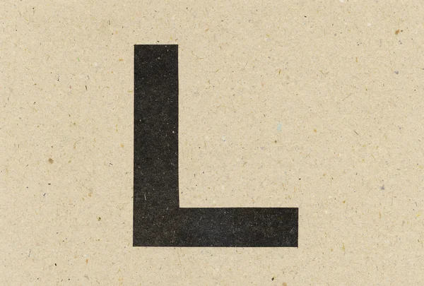 Alfabe işaret üstünde hafif karton — Stok fotoğraf