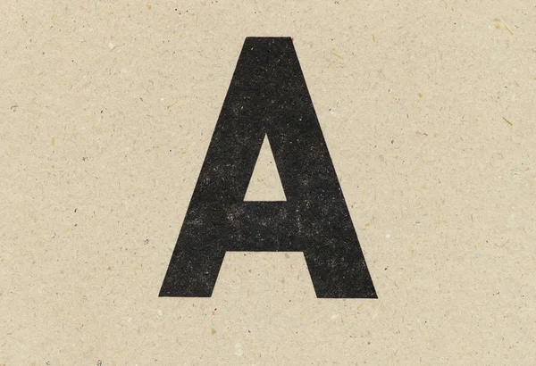 Znak abecedy na lepenky — Φωτογραφία Αρχείου