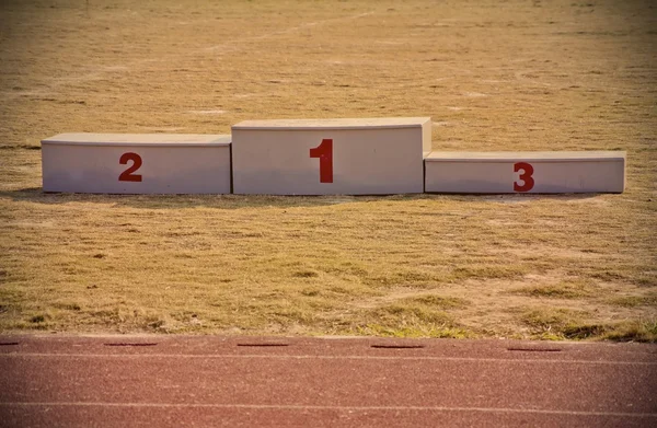 Esporte prêmios pódio — Fotografia de Stock