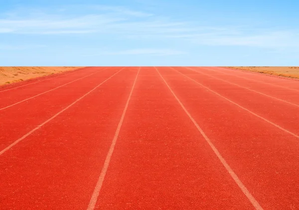 Pista de atletismo — Fotografia de Stock