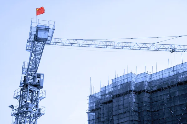 Sitio de construcción en China — Foto de Stock