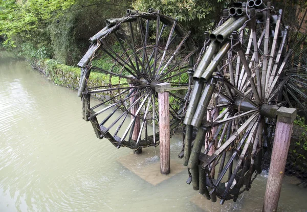 Waterwheel v Číně — Stock fotografie