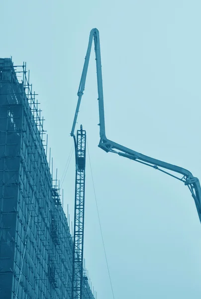 Camion della pompa sul lavoro — Foto Stock