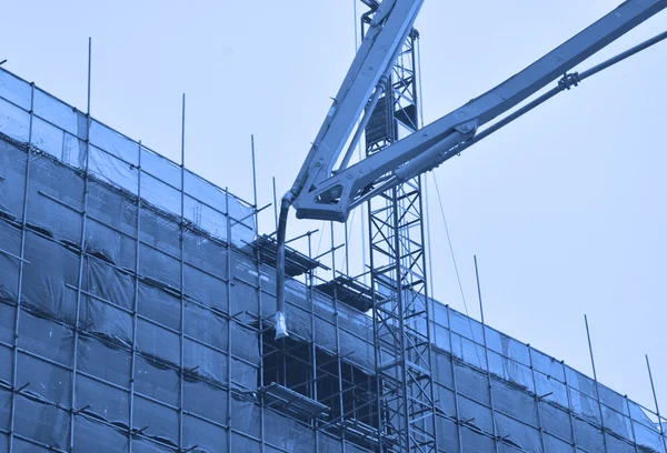 Camion della pompa sul lavoro — Foto Stock