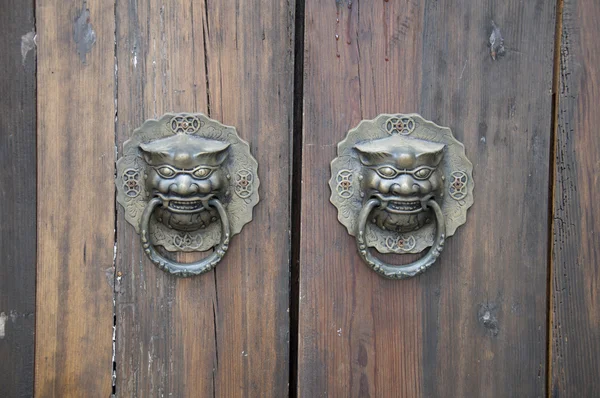Aslan-tipi kapı tokmağı — Stok fotoğraf