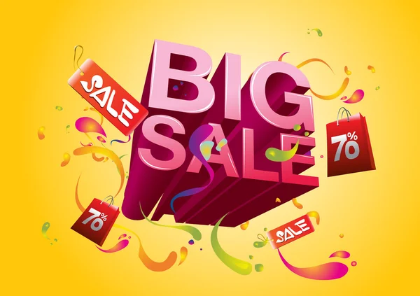 Big sale promo department store — Stock Vector