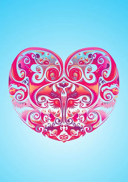 Valentine láska srdce ikona — Stockový vektor