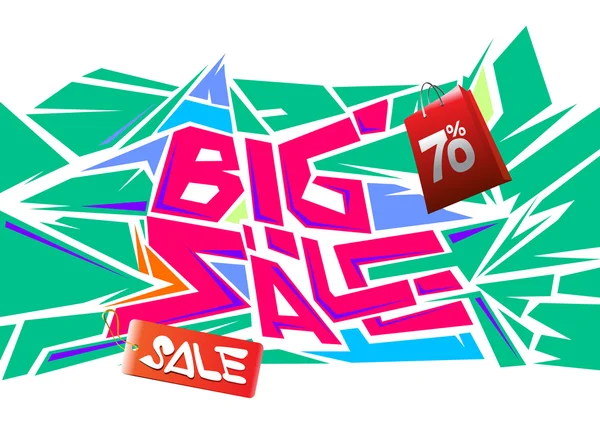 Big sale promo department store — Stock Vector