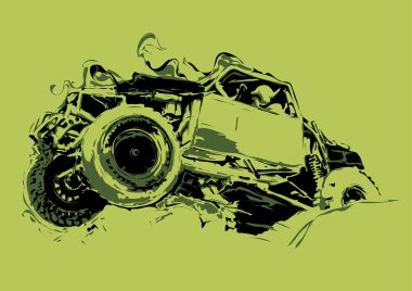 Jeep offroad yeşil