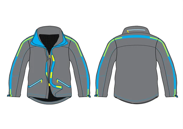 Vector jacket design template — Stock Vector