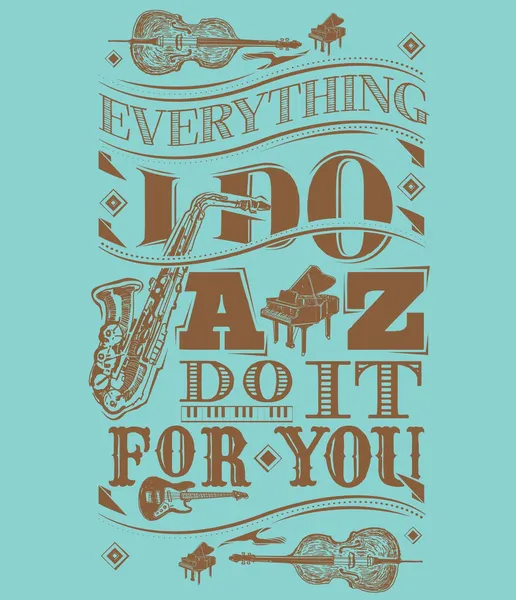 Jazz artwork vector — Stock Vector