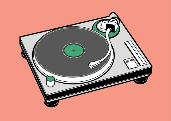 Turntable DJ vecteur — Image vectorielle