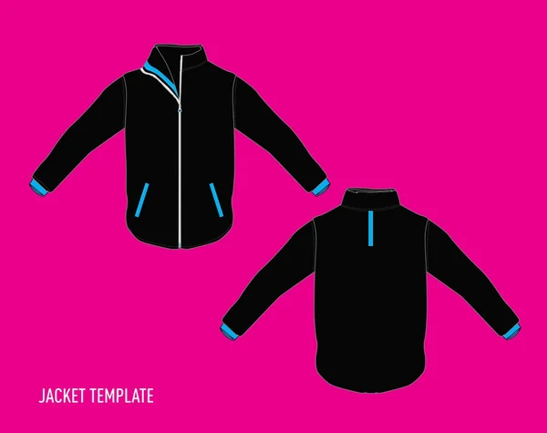 Jacket design template — Stock Vector