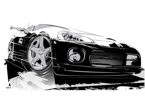 Illustration voiture sport — Image vectorielle