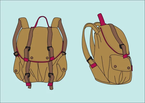 Design de mochila —  Vetores de Stock