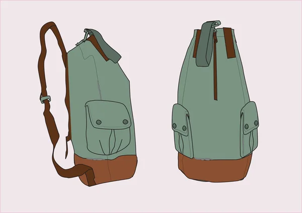 Vector backpack design — Stock Vector