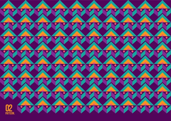 Modèle aztèque navajo coloré — Image vectorielle