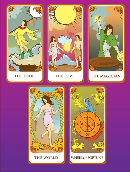 Tarjeta del Tarot — Archivo Imágenes Vectoriales