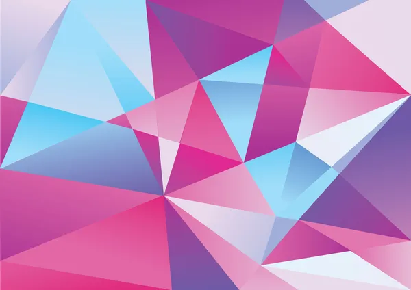 Geometric triangle pattern purple color dominant — Stock Vector