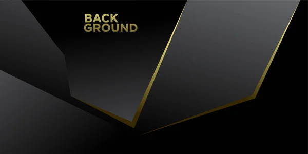 Векторная Иллюстрация Simple Abstract Minimalist Black Gold Background — стоковый вектор