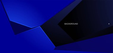 Mavi geometrik vektör arka plan